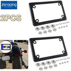 Carbon Fiber Motorcycle License Plate Frame Holder for USA Models (100% Real)