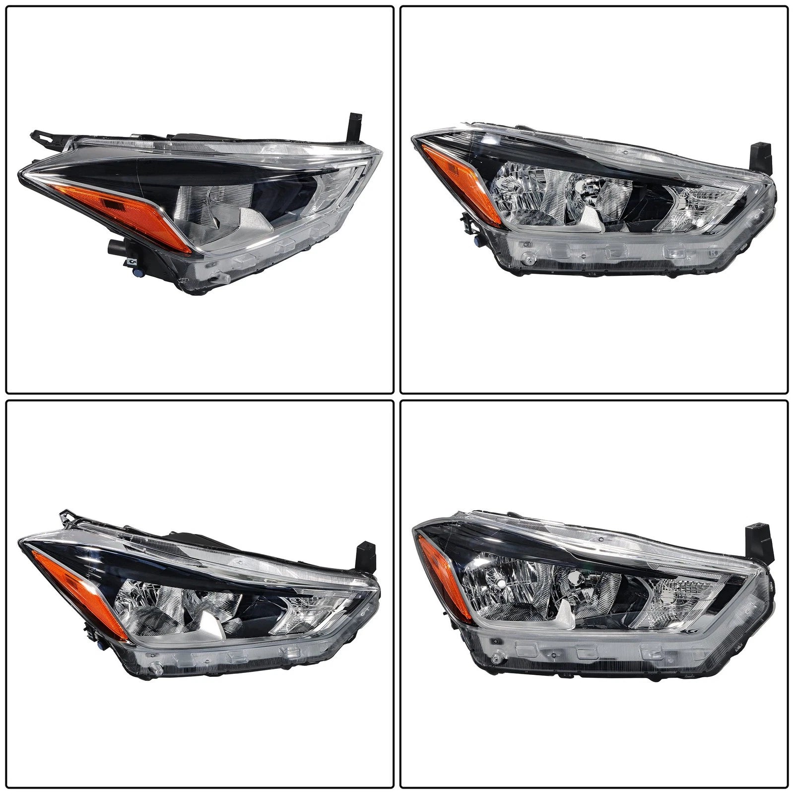Right Side Chrome Halogen Headlight for Nissan Kicks (2018–2020)