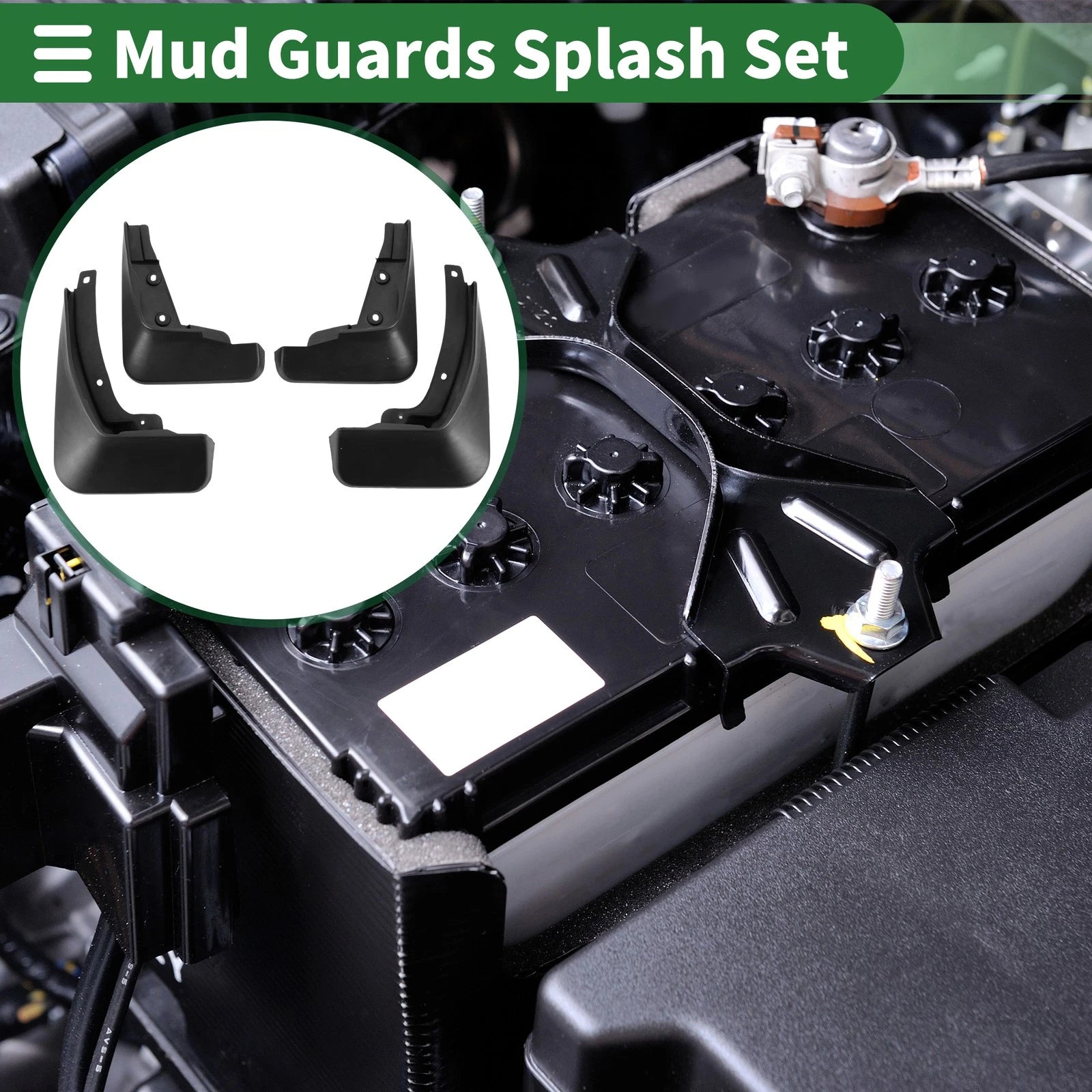 Mud Flaps Splash Guard for Chevrolet Cruze Hatchback (2017–2019) W/ Mounts