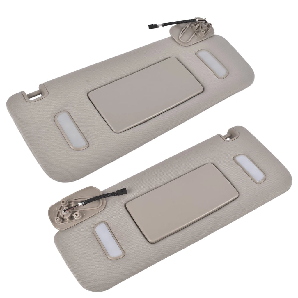 Gray Pair Sun Visor for GMC Yukon (2015–2019) 23459643 23459646 84247140 23198866