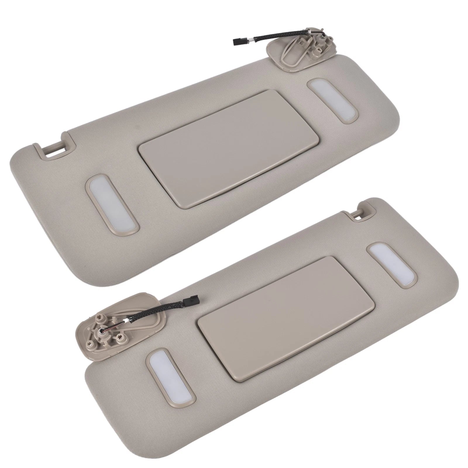 Gray Pair Sun Visor for GMC Yukon (2015–2019) 23459643 23459646 84247140 23198866