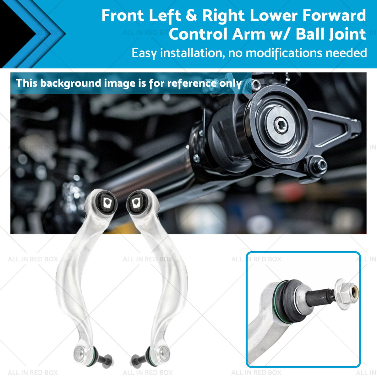 Front Lower Control Arm Set w/ Ball Joint for BMW 535i 650i (2011–2017)