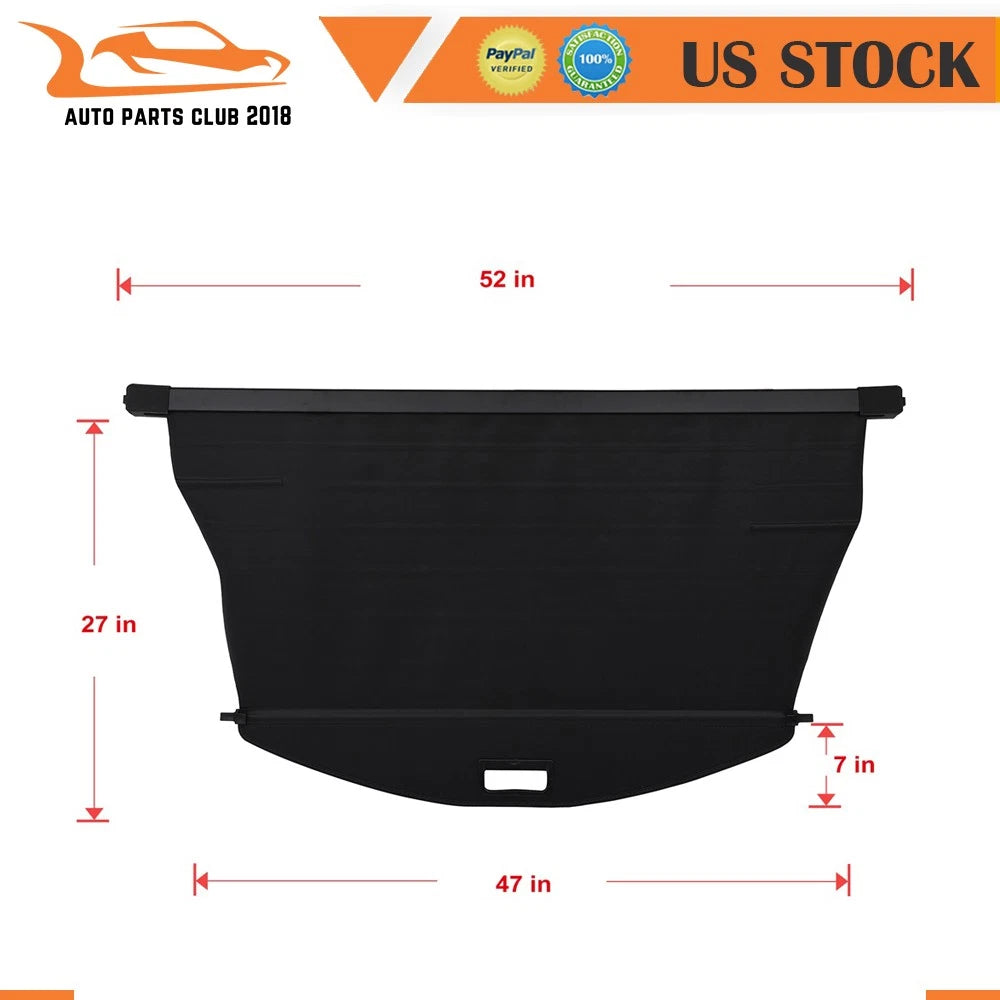 Trunk Cargo Cover Shield for Jeep Cherokee (2019–2020)