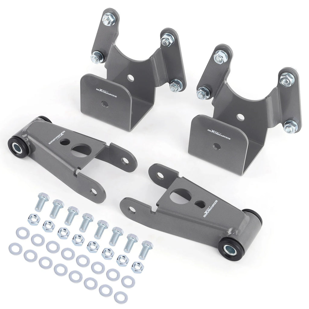 4" Rear Drop Lowering Kit Shackle Hanger for Dodge Ram Charger D100 D150 (1972–1993)