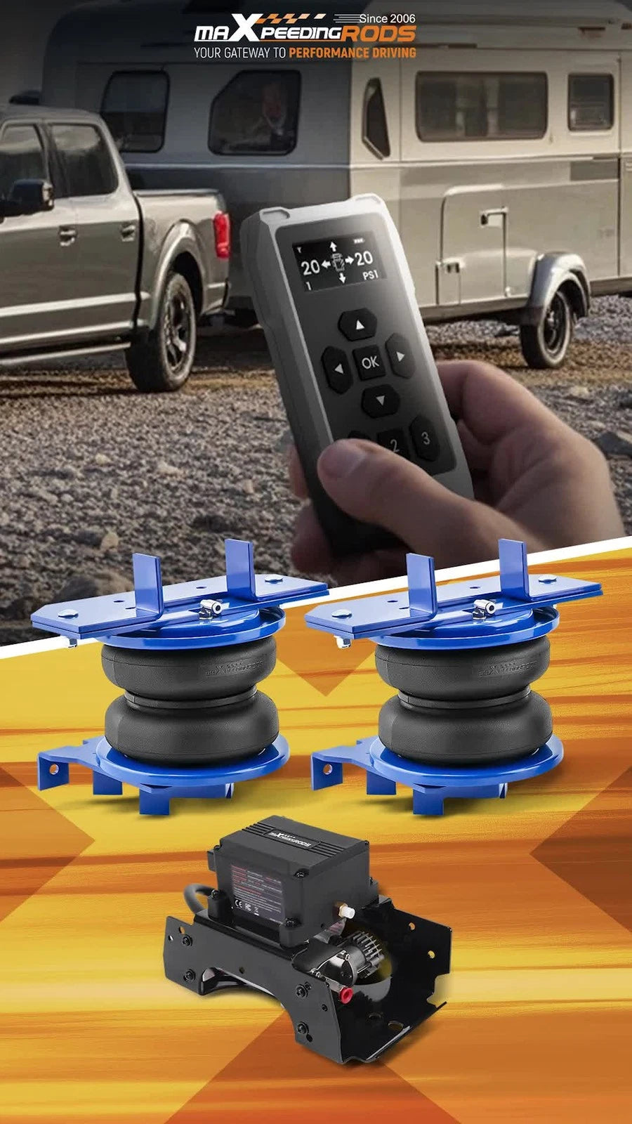 Air Suspension Spring Bag Kit for Dodge Ram 3500 (2011–2018)