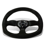 NRG Reinforced Steering Wheel 32cm D-Shape for Universal Fit (2010–2023)