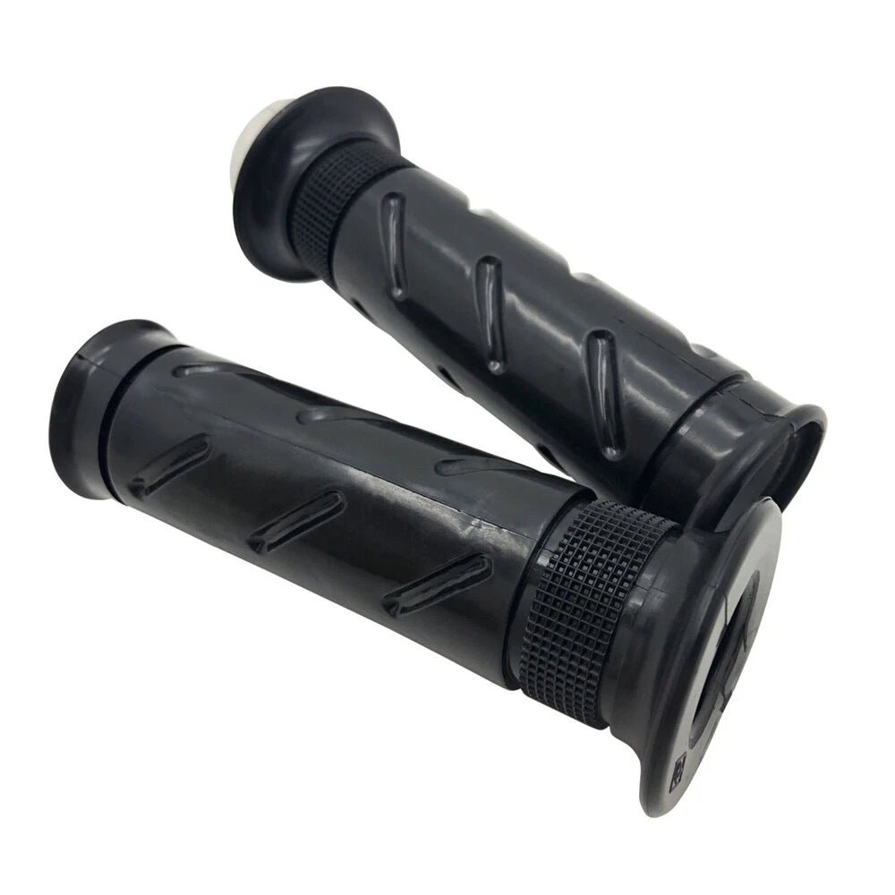 2X 7/8" Rubber Handlebar Grips for Motorcycle Cafe Racer