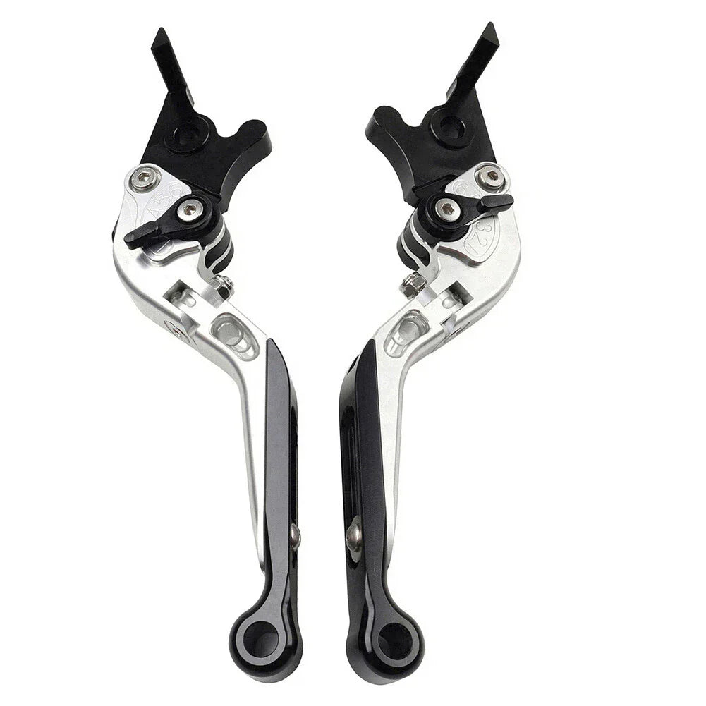 CNC Silver Extendable Brake Clutch Levers for Yamaha XMAX 125/250/300/400 (15-22)
