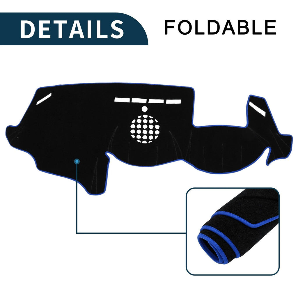 Dashboard Cover Mat for BMW 6 Series (2003–2010) Sun Protector Black Blue