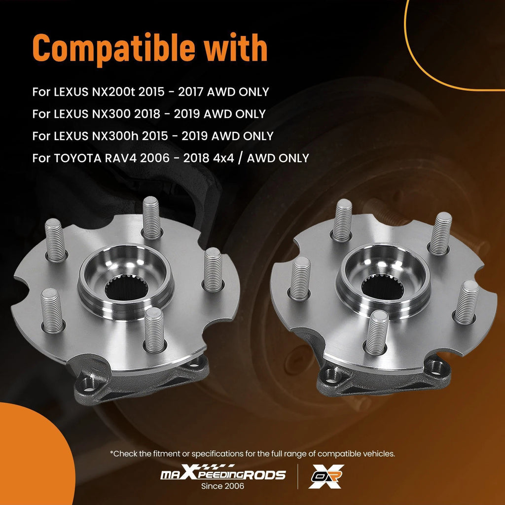 5 Bolt Wheel Hub Assembly for Lexus NX200t NX300 NX300h (2015–2019)