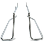 Chrome Saddle Bag Conversion Brackets Kit for Harley Softail (1984–2017)
