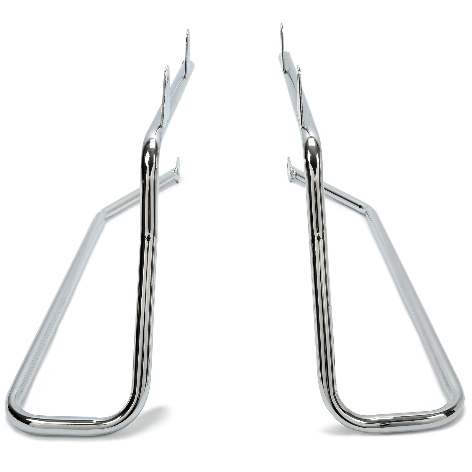 Chrome Saddle Bag Conversion Brackets Kit for Harley Softail (1984–2017)