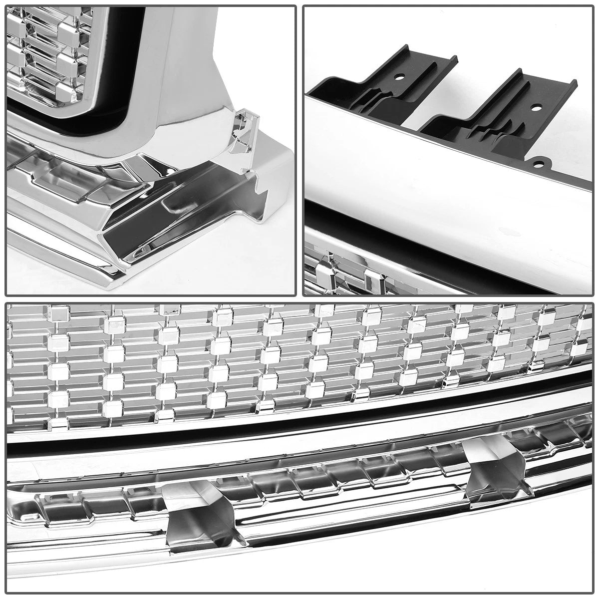 Chrome Denali Style Front Bumper Grille for GMC Canyon (2015–2018)