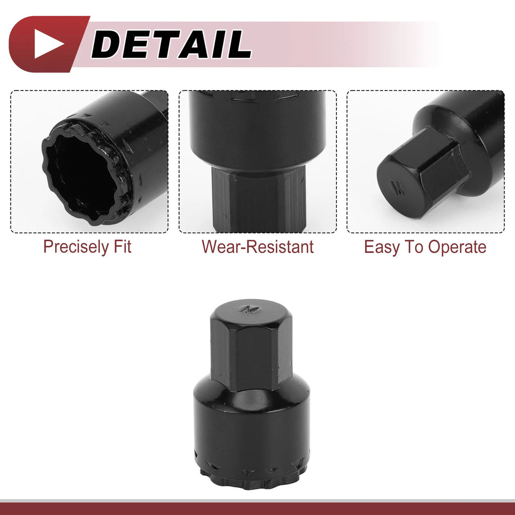 Wheel Lock Lug Nut Type M Anti-theft Key Socket for Mercedes Benz GLE450 GLS350 (2016–2023)