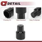 Wheel Lock Lug Nut Type M Anti-theft Key Socket for Mercedes Benz GLE450 GLS350 (2016–2023)