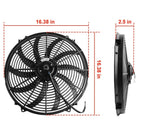 Electric Radiator Fan Kit 16 Inch for Kenworth W900 (1981–2013)