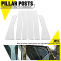 6PC Chrome Window BC Pillar Post Cover Trim for Honda CR-V (2012–2016)