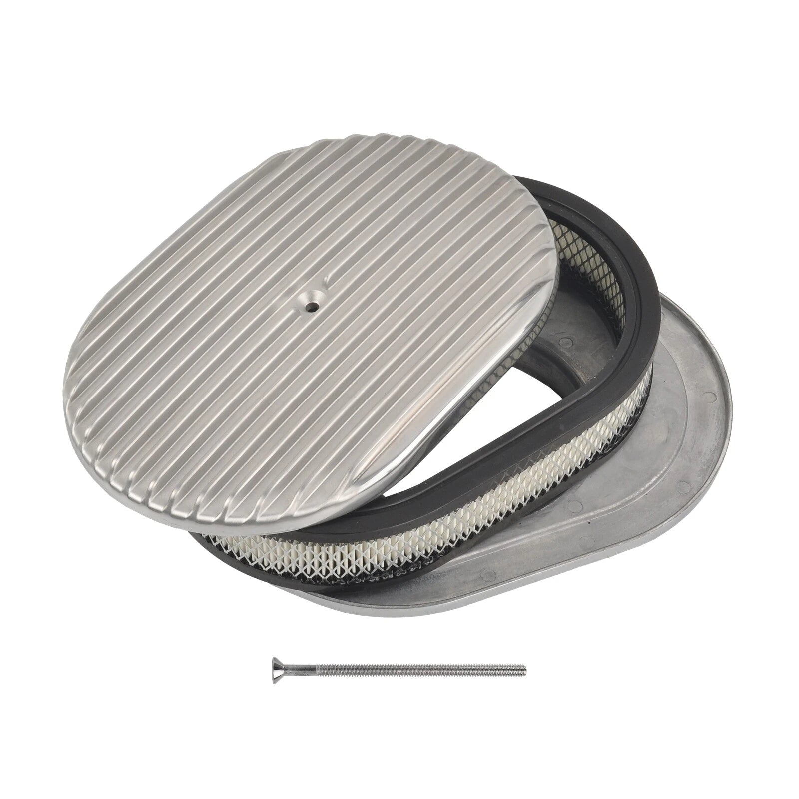 Short Valve Covers & 12" Oval Air Cleaner for Chevy 350 (1987–1997)