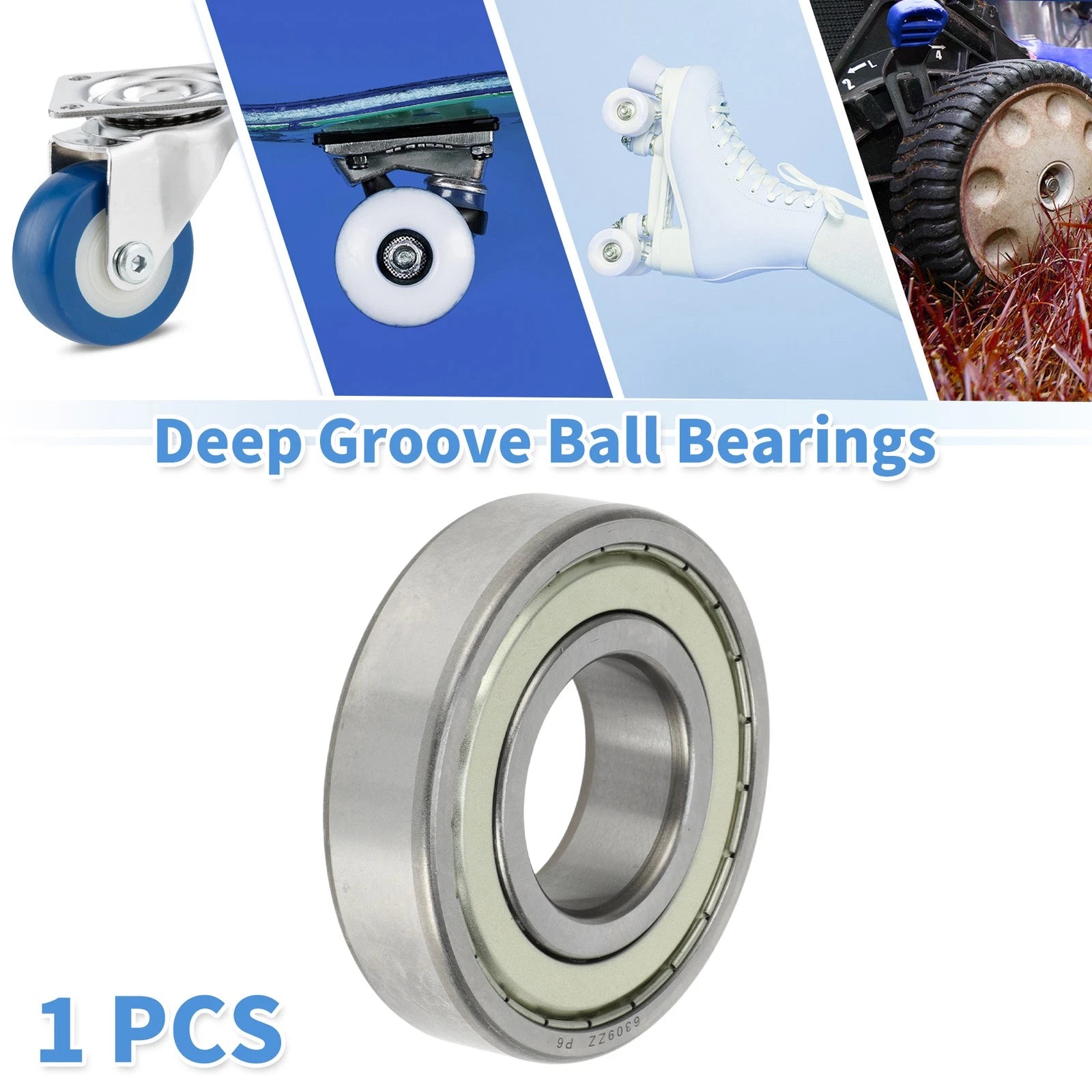 6309ZZ Deep Groove Ball Bearing for Scooter Skateboard Wheel (P6)