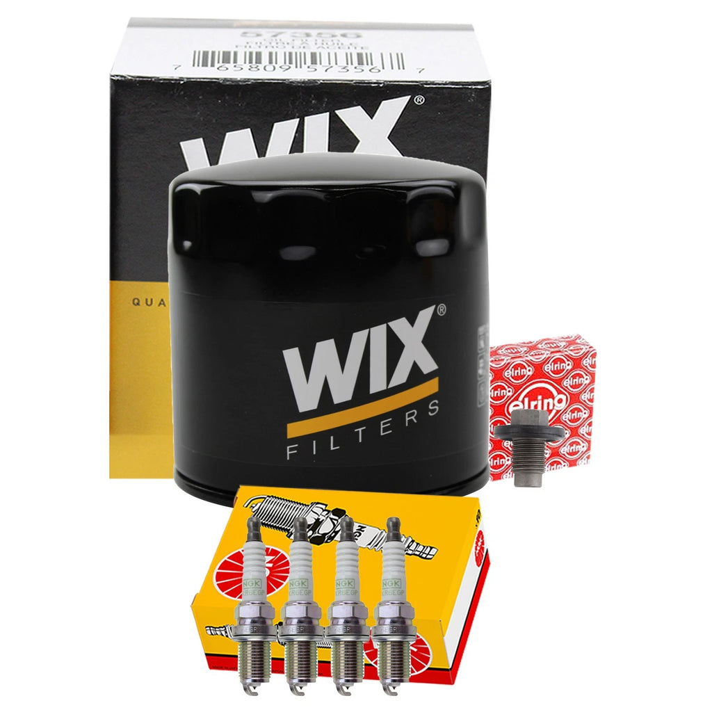 Wix Engine Oil Filter & NGK 4 Platinum Spark Plugs for Avenger Sebring (2008–2010)