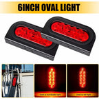 2Pcs Red LED Trailer Truck Stop/Turn/Tail Brake Lights for Truck 