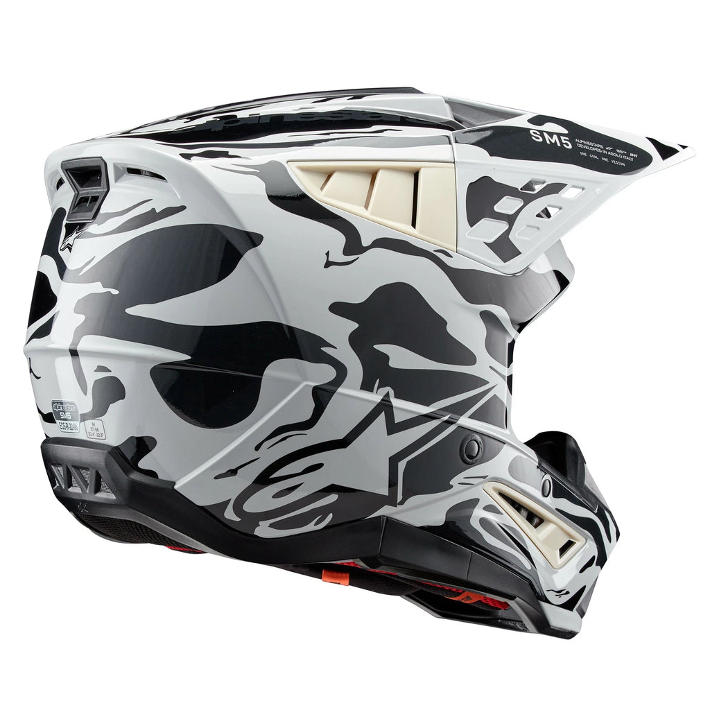 Alpinestars S M5 Helmet for Offroad (X-Large, Cool Grey/Dark Grey)