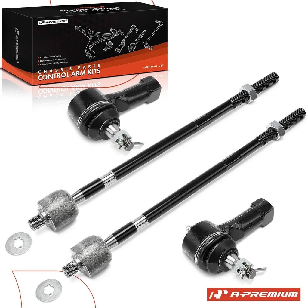 Set of 4 Steering Tie Rods for Ford Focus (2006–2007)