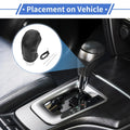 Car Gear Shift Knob Cover for Hyundai Tucson 2015-2018 - Pebbled Black (2015-2018)