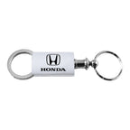 Silver Anodized Aluminum Valet Keychain - Officially Licensed for Honda