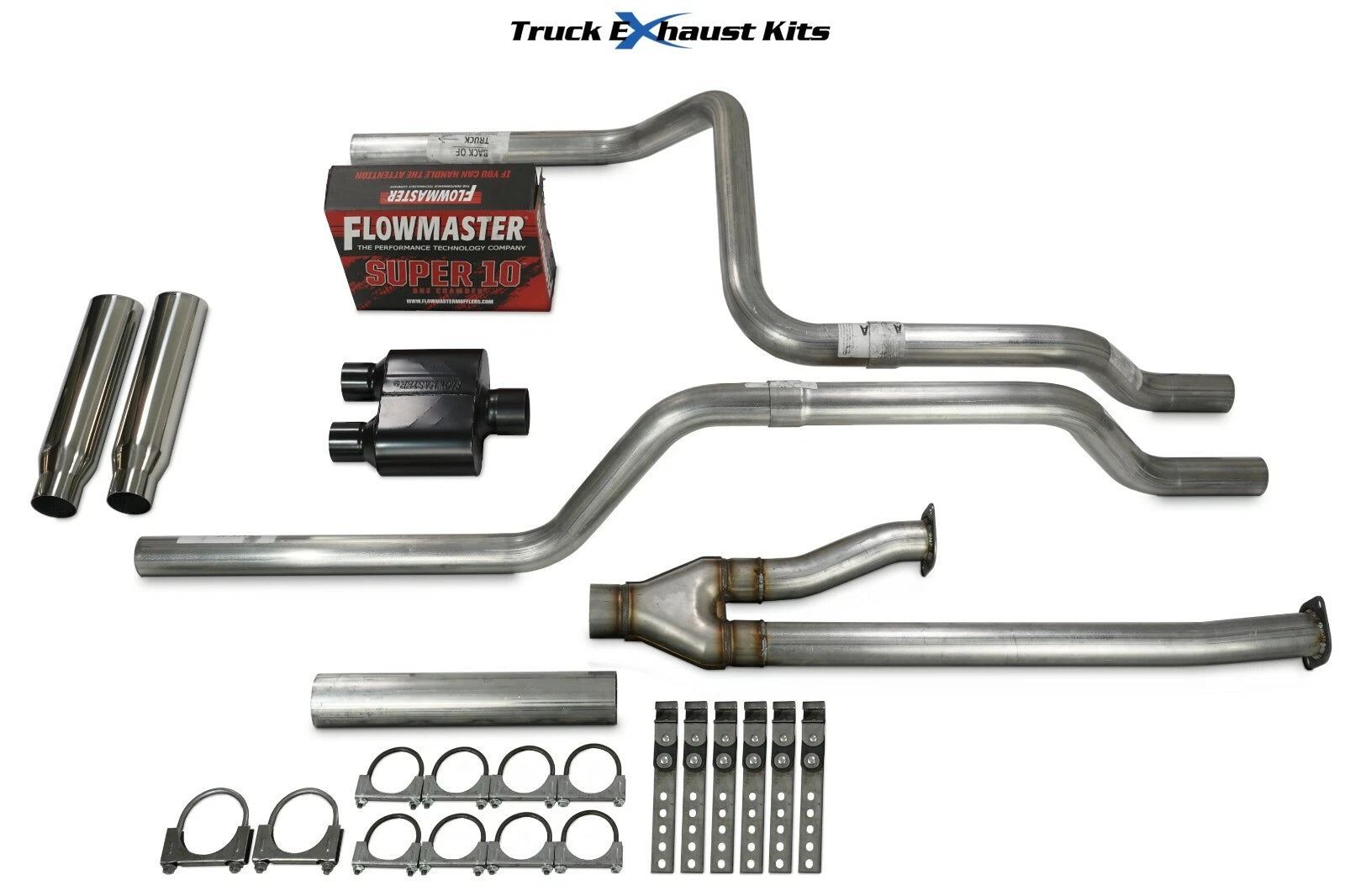 2.5" Dual Exhaust Kit for Toyota Tundra (2014–2021) Super 10 Rear Tip