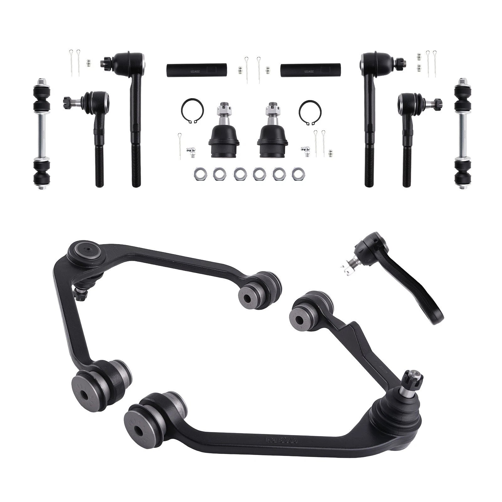 Set of 13 Front Upper Control Arms Tie Rods Sway Bar Links for Ford F-150 (1997–2003)