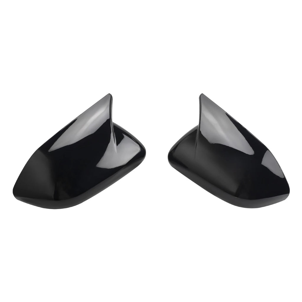 Add-On Horn Style Side Mirror Cap Covers for Ford Explorer (2020–2024) - Gloss Black