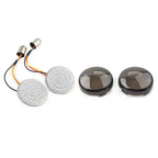 Smoke Front Turn Signal LED Light Panel for Harley Dyna Road Street Glide (2006-2023)