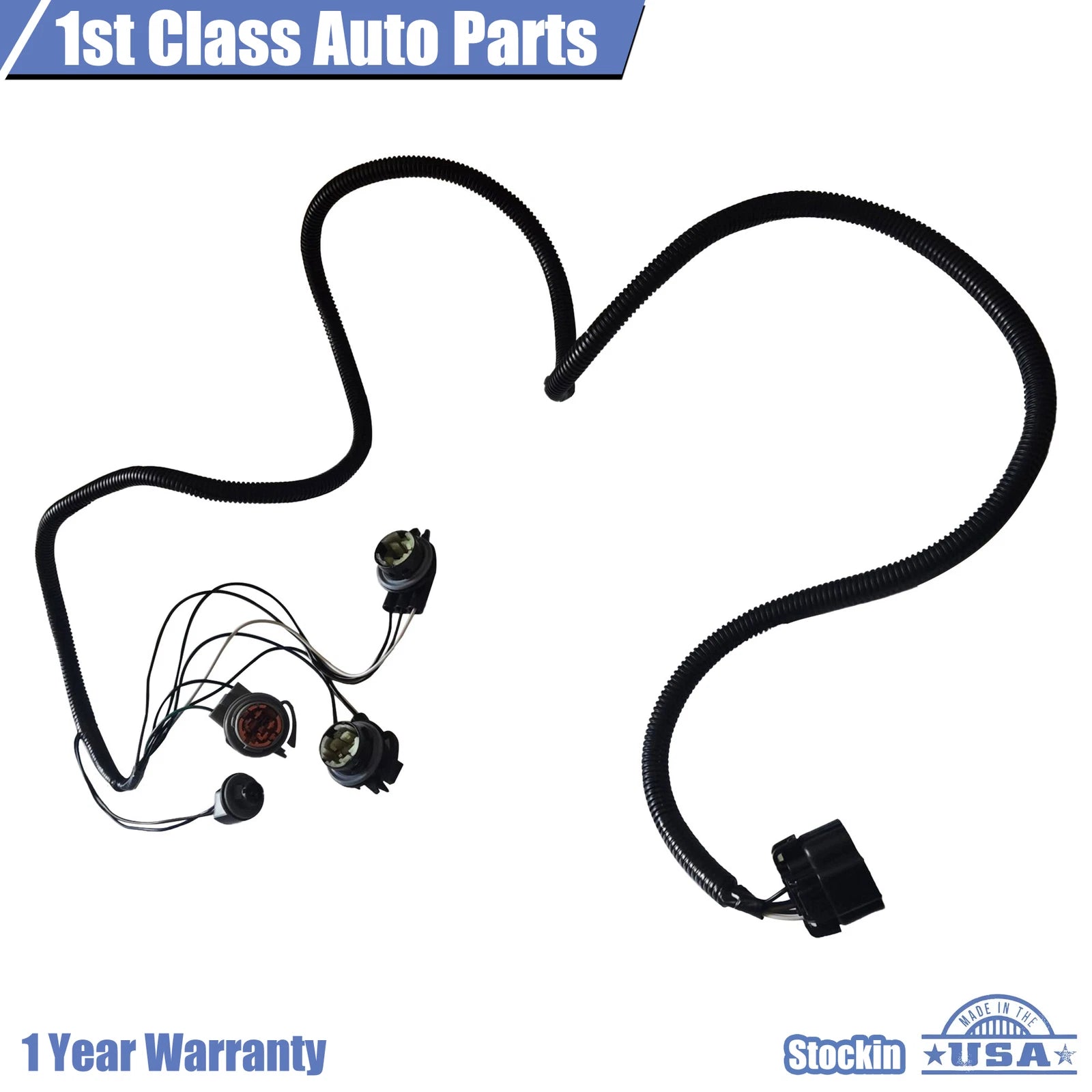 Tail Light Socket Wiring Harness for Chevy Silverado 1500 2500 3500 (2007–2013)