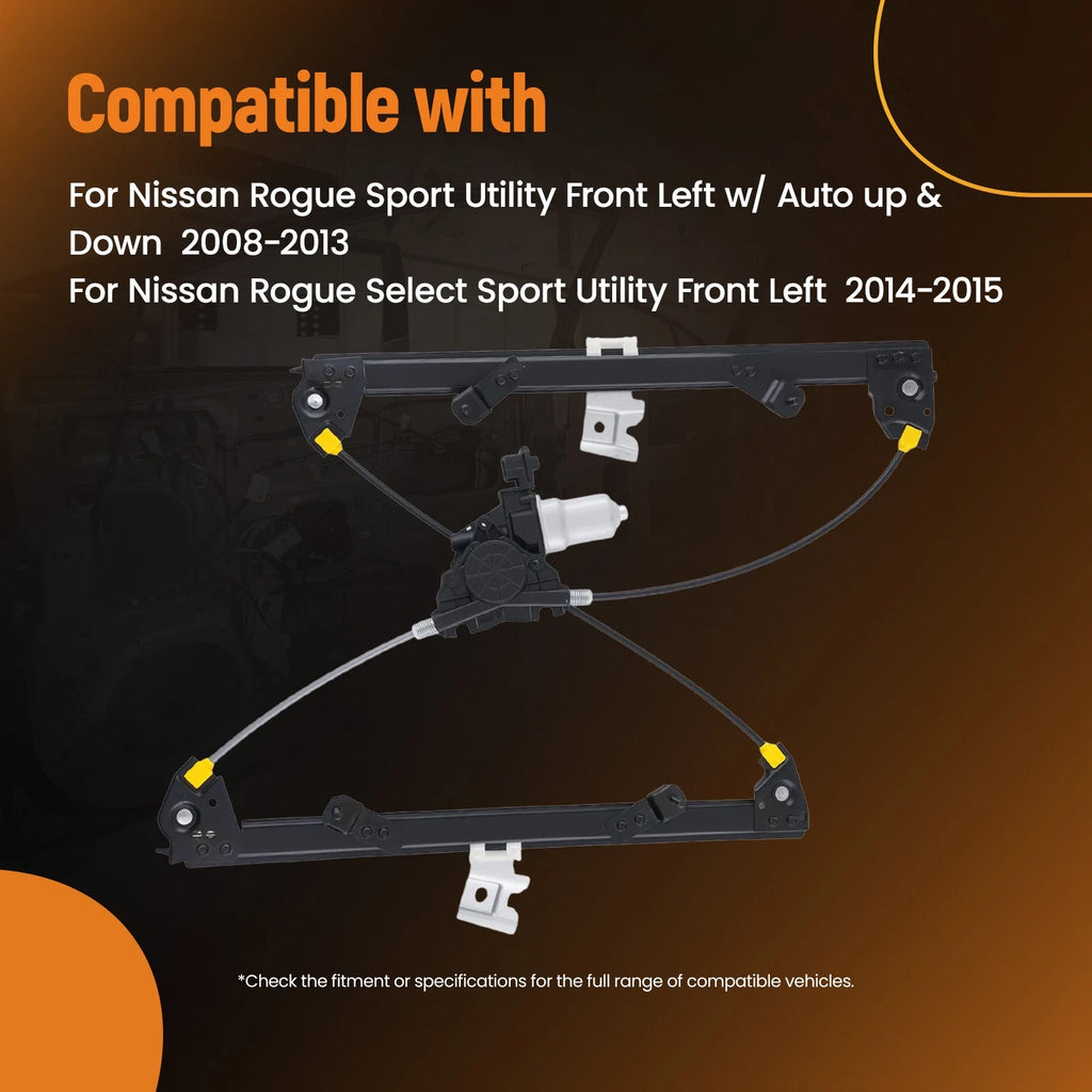 Electric Power Window Regulator for Nissan Rogue (2008–2013) 748031 Front Left