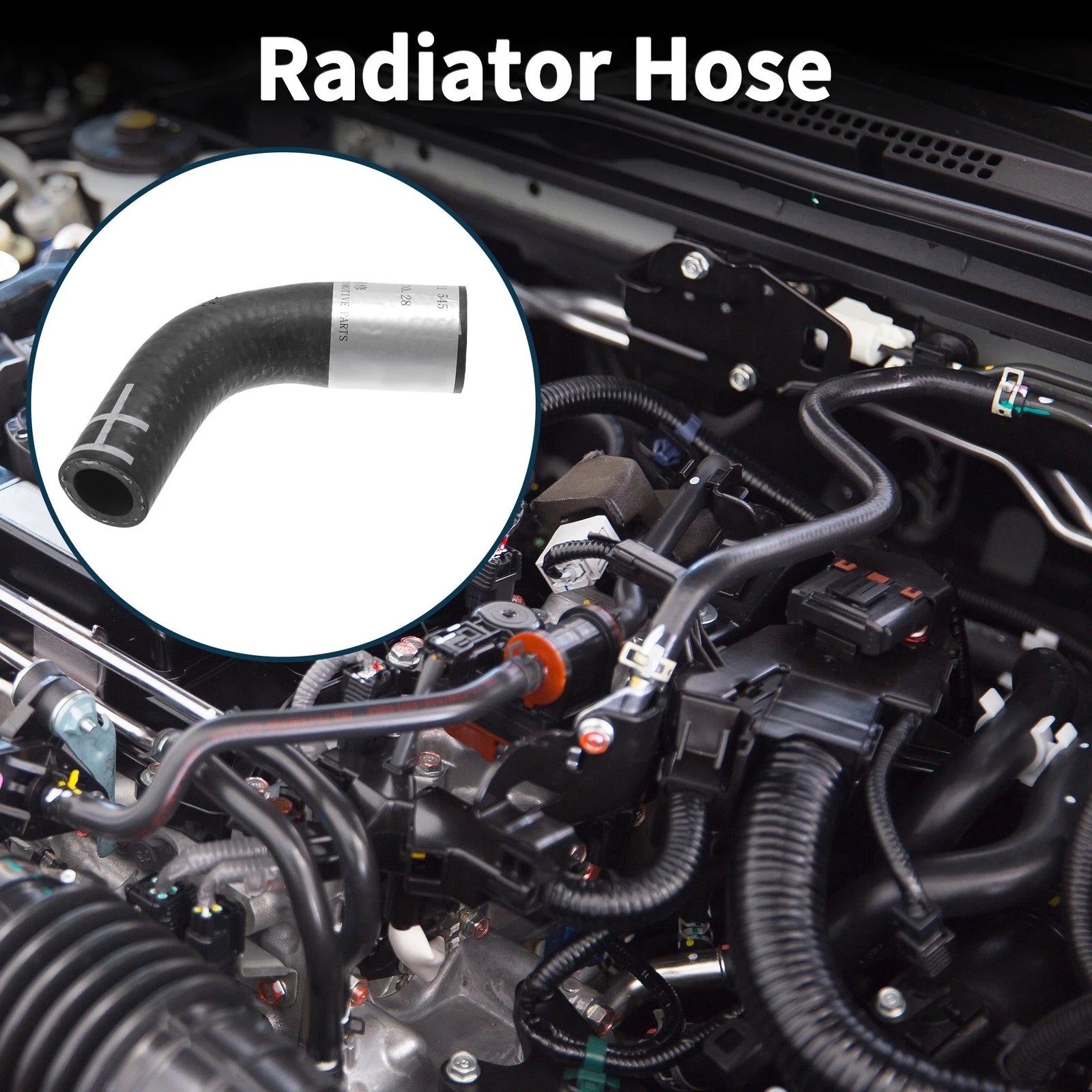 Radiator Hose Coolant Pipe for Audi A6 Quattro 3.0L V6 (2005–2011) No. 06E121545 Rubber