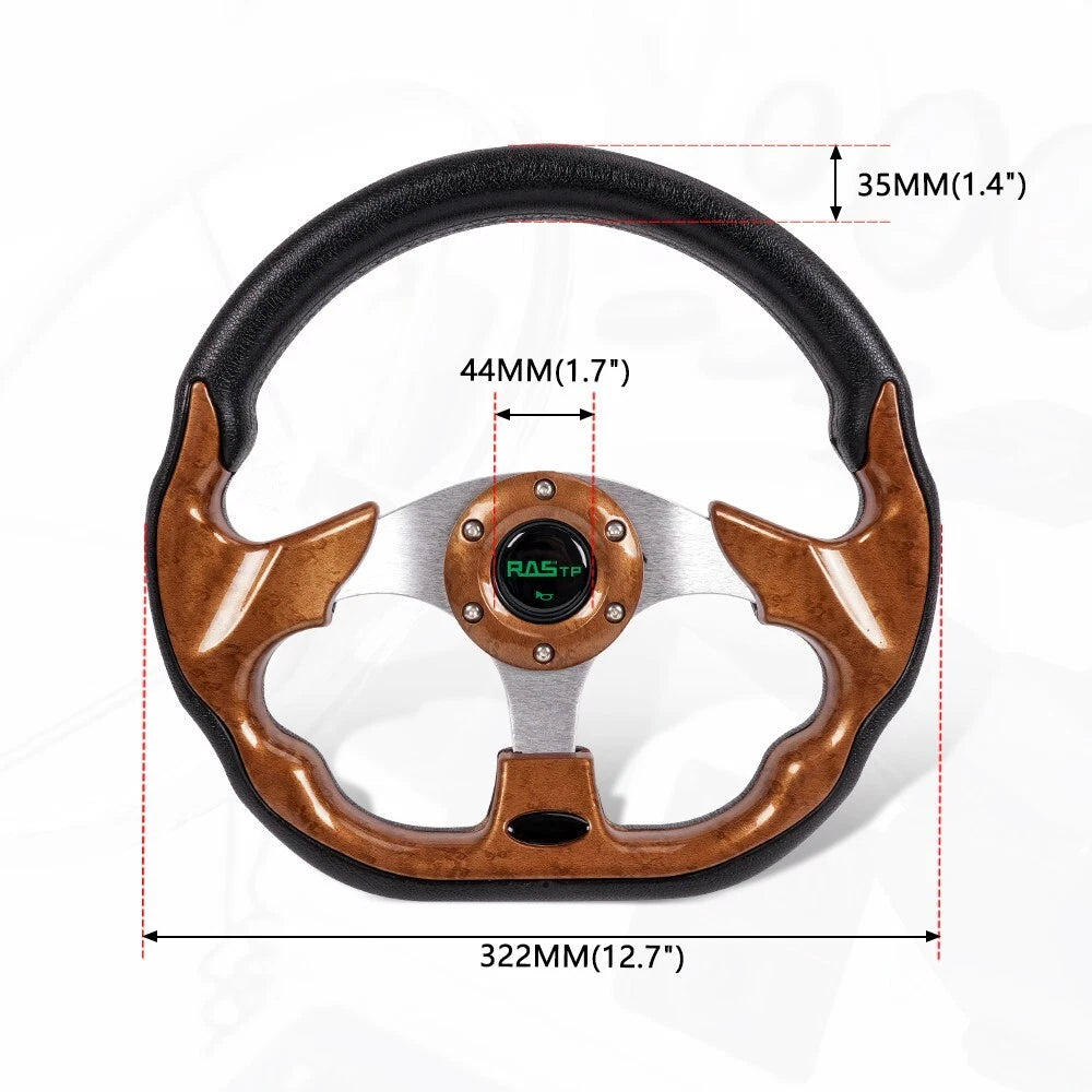 13 Inch Steering Wheel for Golf Cart (EZGO/Club Car/Yamaha)