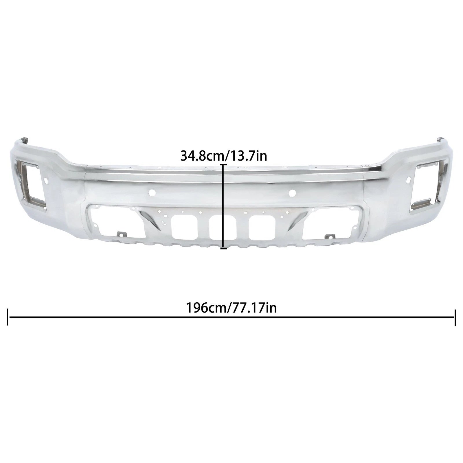 Front Bumper with Sensor Holes for GMC Sierra 1500 (2014-2015)