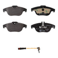 Hella Rear Low-Met Disc Brake Pad w/Sensor for Benz W204 C207 (2012–2015)
