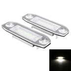 Pair White LED License Plate Lights for Volvo S80 (1998–2013) CX60 (2008–2013)