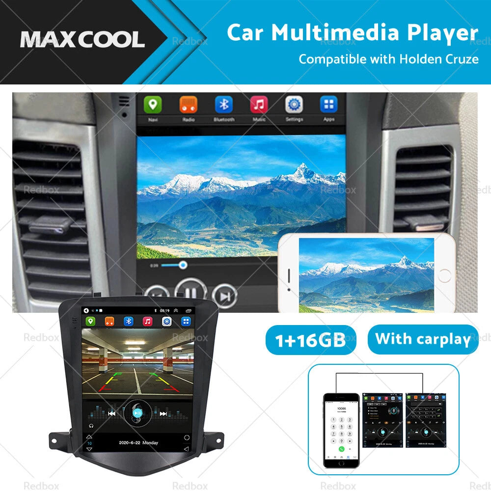 16GB Android 10.1 Stereo Radio GPS WiFi Carplay for Holden Cruze