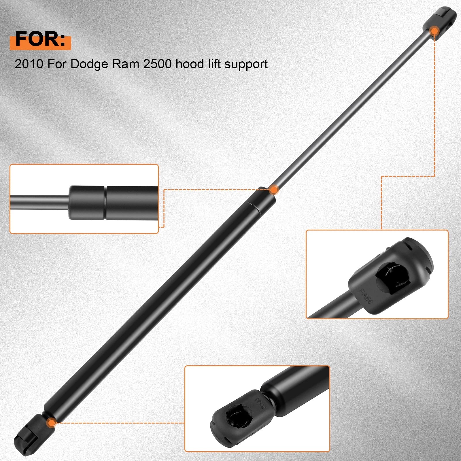 2 Front Hood Lift Supports for Dodge Ram 1500 2500 3500