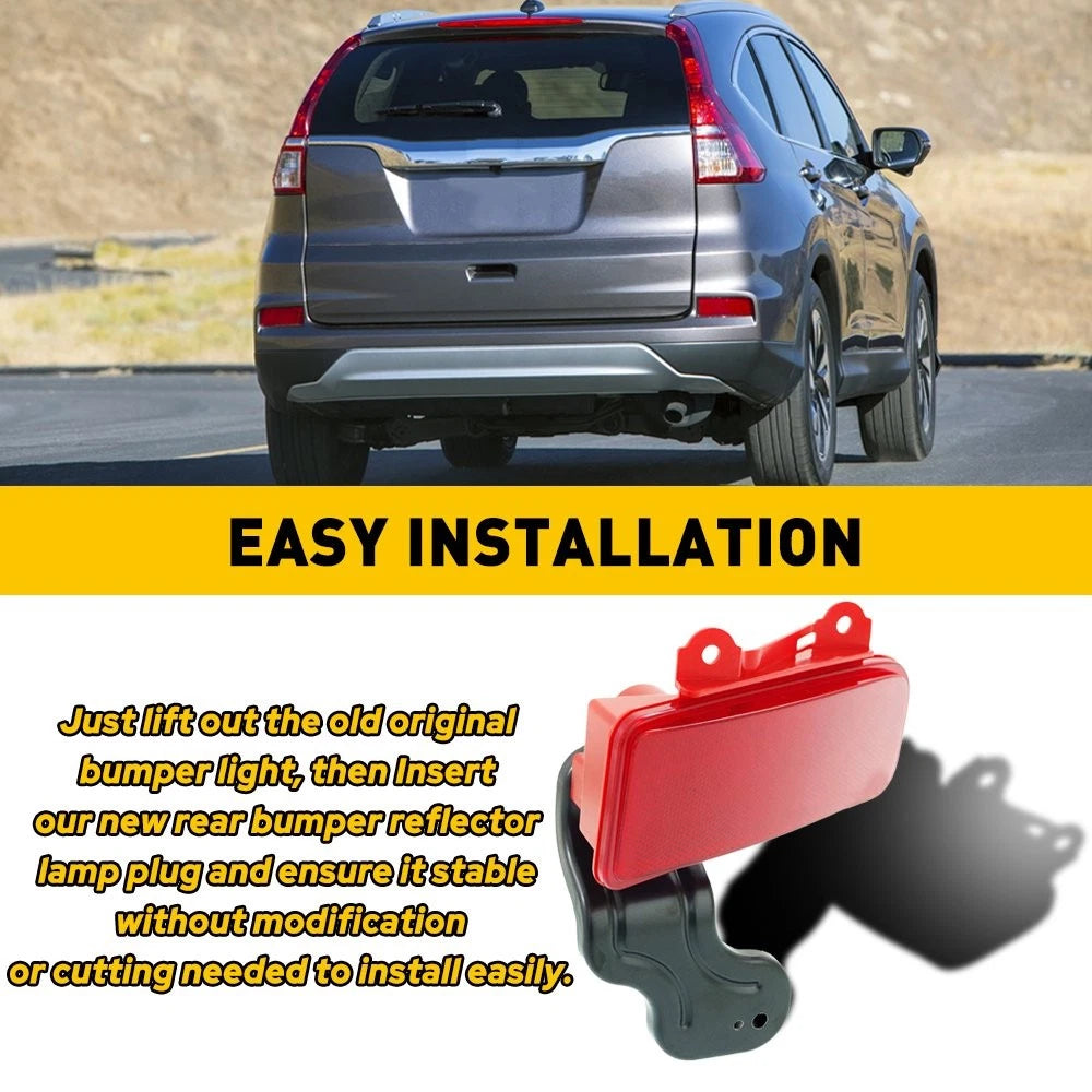 Right Rear Bumper Reflector Light Cover for Honda CR-V (2015–2016)