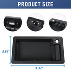 Rear Cargo Door Handle & License Plate Bracket for Ford Van E150 E250 E350