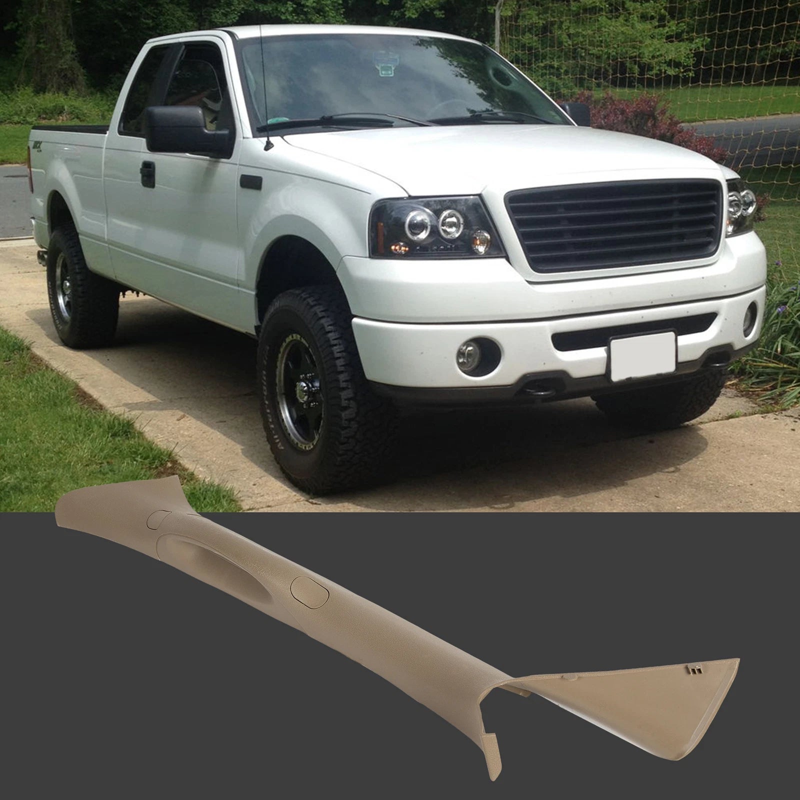 Driver A Pillar Trim Handle for Ford F150 (2004–2008) Tan Interior