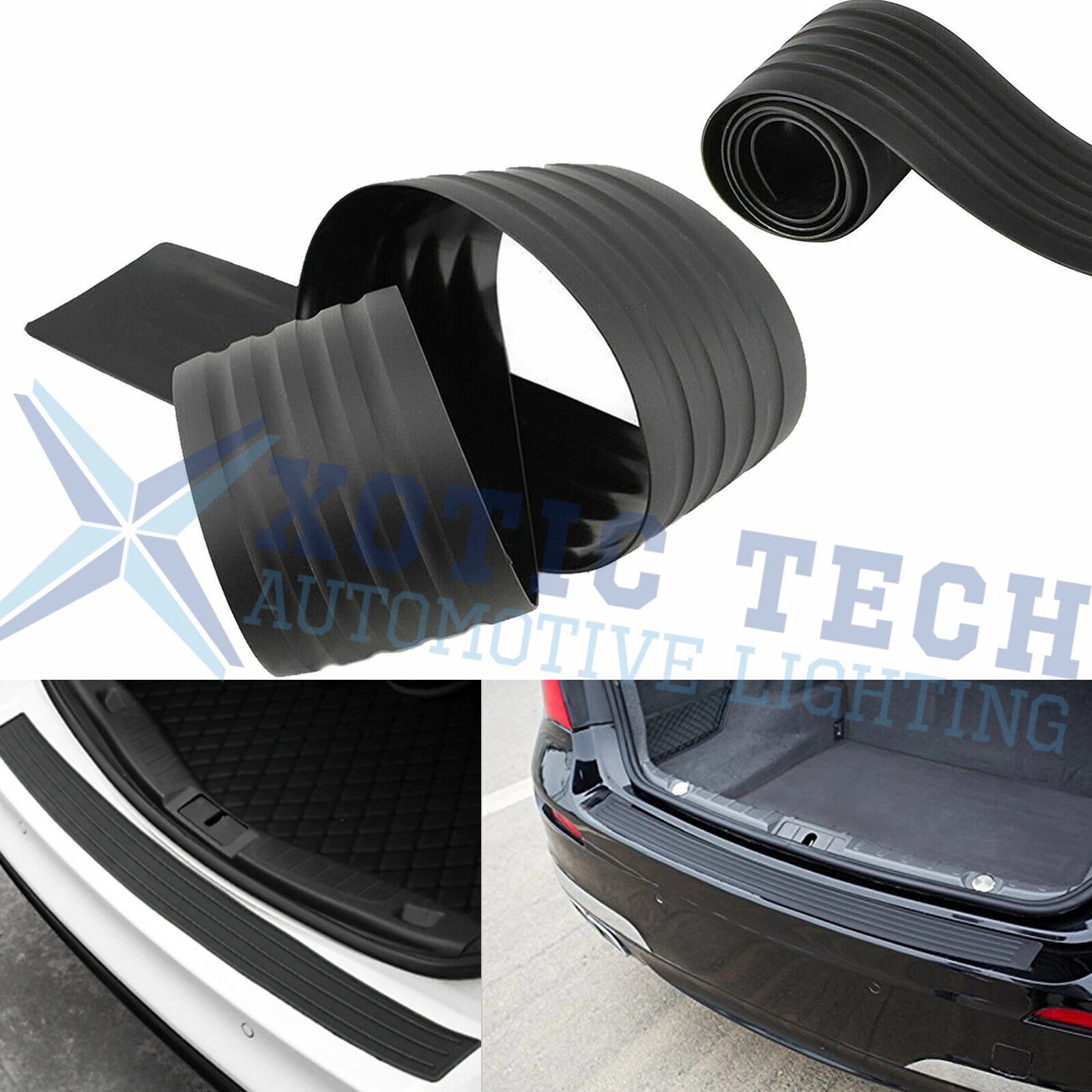 Rear Bumper Guard Protector Rubber Pad Trim Cover for JDM (1989–1999)