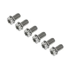 6pcs M10x10mm Titanium Torx Head Flange Screws for Motorcycle Bike