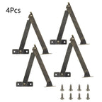 Set of 4 Antique Lid Display Hinges for Jewelry Chest Wine Box