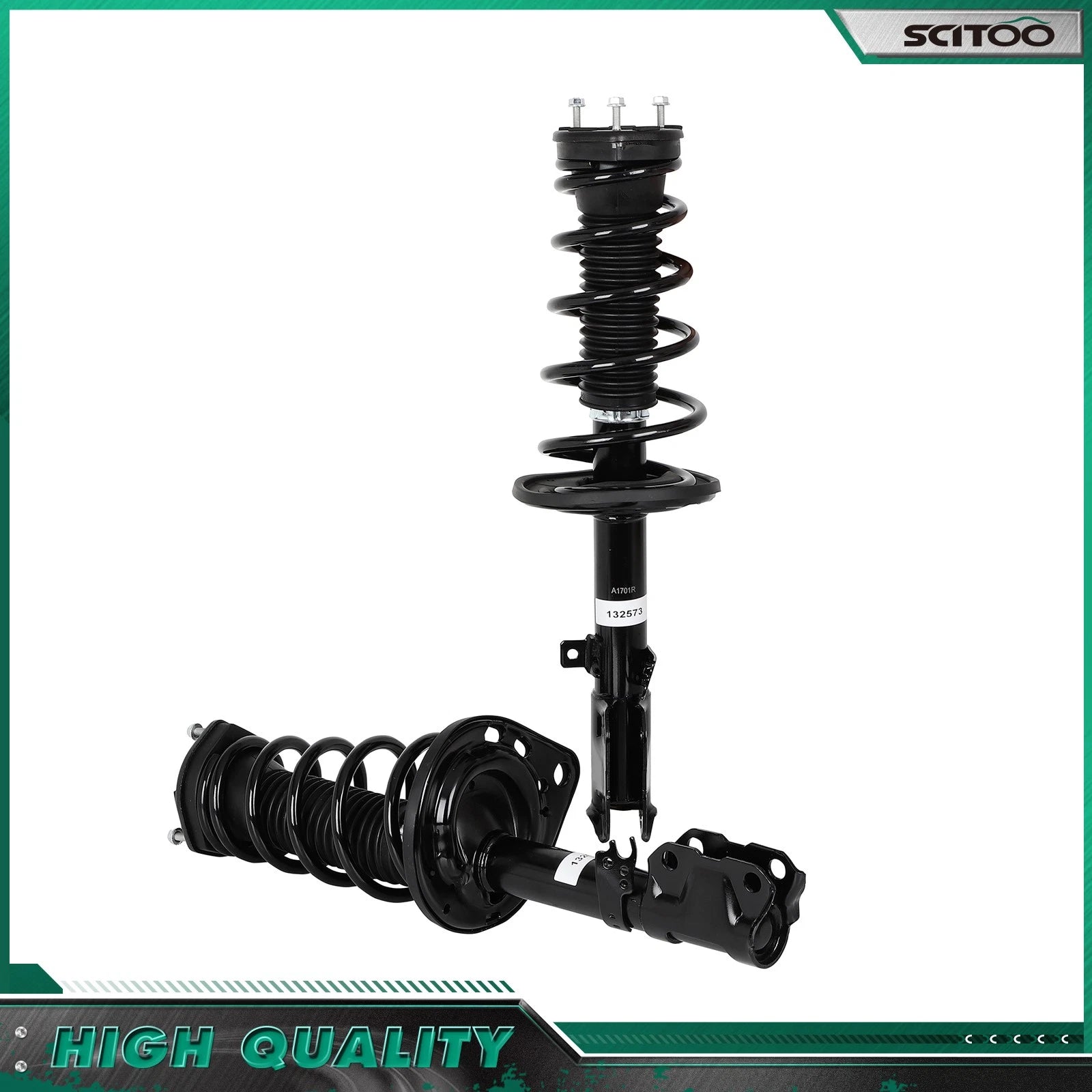 Pair Rear Strut & Coil Spring Assembly for Toyota Avalon (2013–2015)