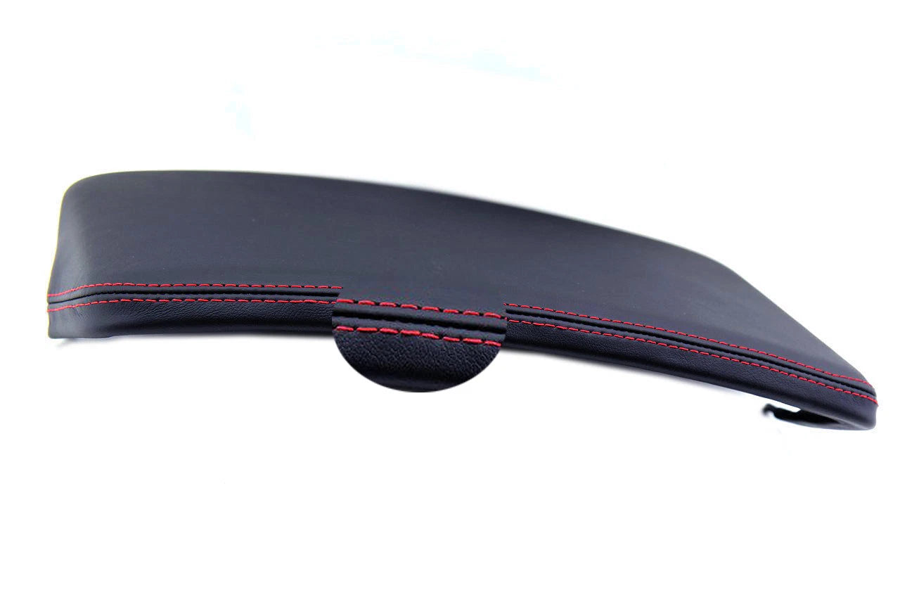 Speedometer Trim Leather Cover for Ford F150 Raptor (2009–2014) Red Stitch
